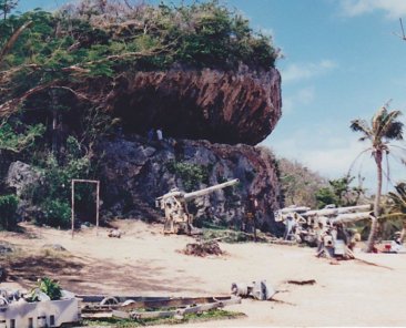 Saipan, Marianas - Last command post cave of Japanese commander Gen. Yoshitsugu Saito on island's northern end. 1995
